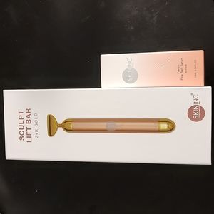 SKIN INC Sculpt Lift Bar in 24K Gold, New w/French Pine Bark Serum(.34 oz)